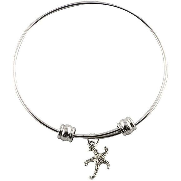 Dave The Bunny Jewelry - Star Fish Bangle Bracelet Ocean Life Marine Jewelry